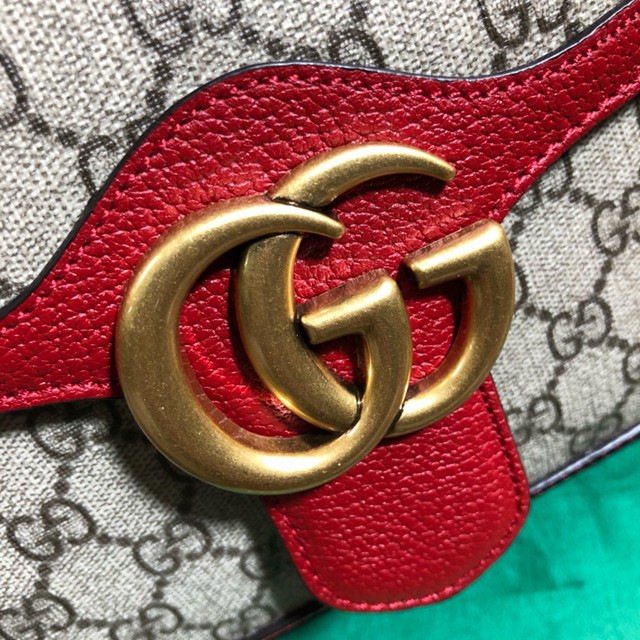 Gucci女包 498110 古馳GG Marmont系列 GUCCI女士手提包 古馳單肩斜挎包  gqy1830